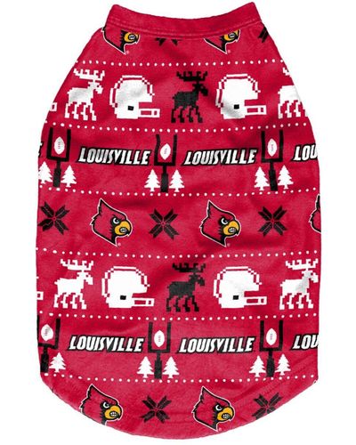 FOCO Louisville Cardinals Printed Dog Sweater - Red