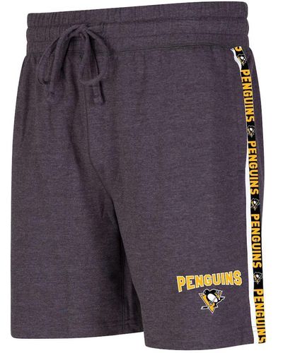 Concepts Sport Pittsburgh Penguins Team Stripe Shorts - Purple