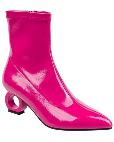 Ninety Union Metallic Circle Heel Booties in Black Lyst