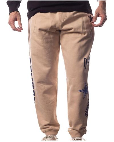 The Wild Collective And Dallas Cowboys Heavy Block Graphic jogger Pants - Natural