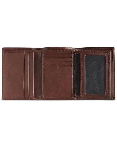 Kenneth Cole Men's Crunch Rfid Extra-capacity Trifold Wallet - Brown