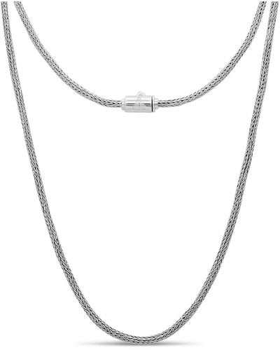 DEVATA Foxtail Round 2.5mm Chain Necklace - Metallic
