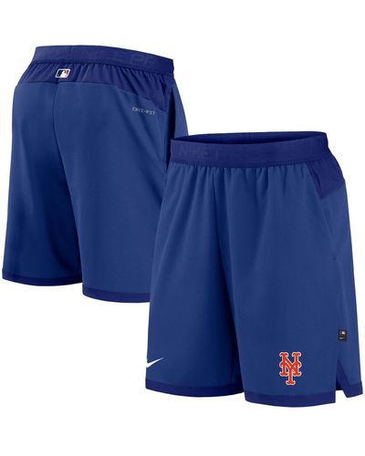Nike New York Mets Authentic Collection Flex Vent Performance Shorts - Blue