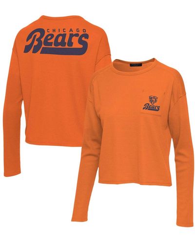 Junk Food Chicago Bears Pocket Thermal Long Sleeve T-shirt - Orange