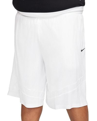 Nike Icon Dri-fit Moisture-wicking Basketball Shorts - White