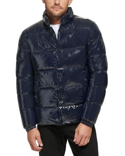 Calvin Klein Quilted Water-resistant Puffer Jacket - Blue