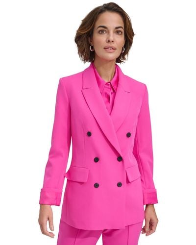 DKNY Double-breasted Jacket - Pink