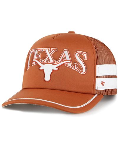 '47 Texas Texas Longhorns Sideband Trucker Adjustable Hat - Brown