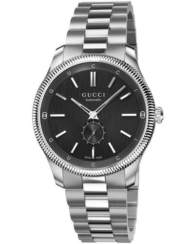 Gucci Swiss Automatic G-timeless Stainless Steel Bracelet Watch 40mm - Metallic