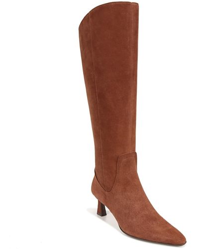 Naturalizer Deesha Wide Calf Tall Dress Boots - Brown