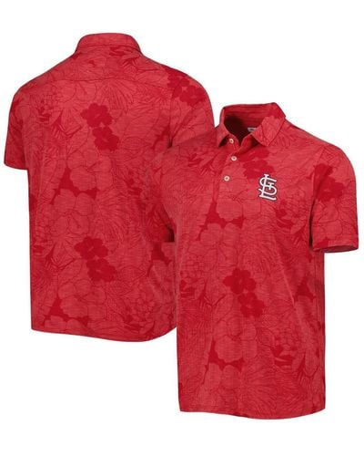 Tommy Bahama St. Louis Cardinals Miramar Blooms Polo Shirt - Red