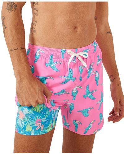 Chubbies The Toucan Do Its Quick-dry 5-1/2" Swim Trunks - Pink