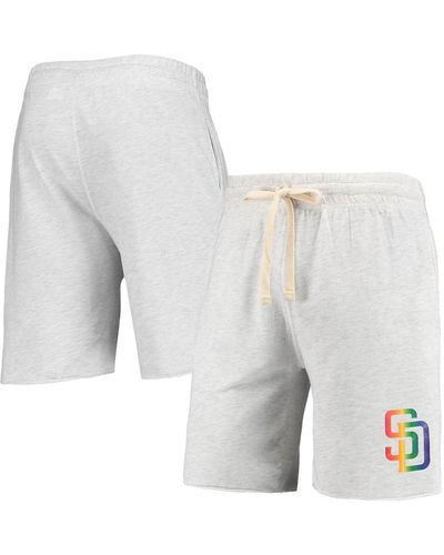 Concepts Sport San Diego Padres Mainstream Logo Terry Tri-blend Shorts - White