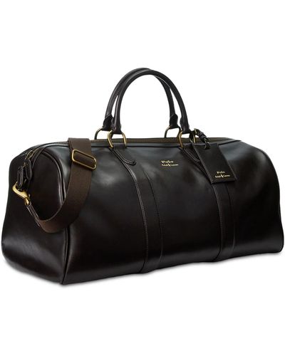 Polo Ralph Lauren Smooth Leather Duffel - Black