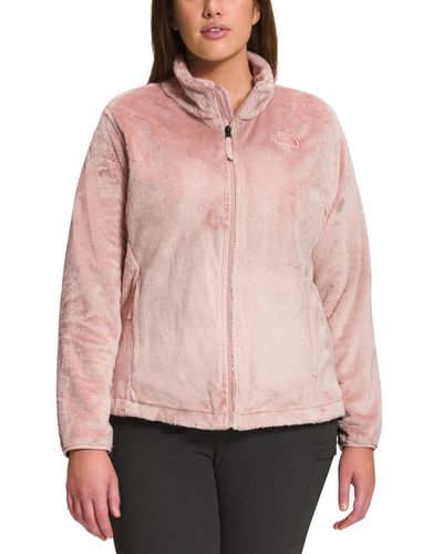 The North Face Plus Size Osito Fleece Zip-front Jacket - Pink