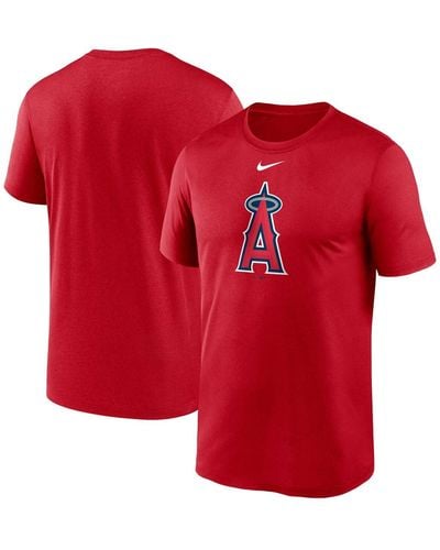 Nike Los Angeles Angels Big And Tall Logo Legend Performance T-shirt - Red