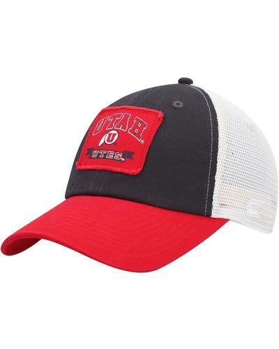 Colosseum Athletics Utah Utes Objection Snapback Hat - Red