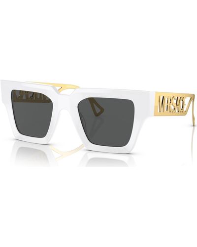 Versace Low Bridge Fit Sunglasses - Metallic