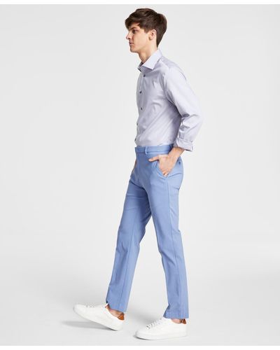 Tommy Hilfiger Modern-fit Th Flex Stretch Solid Performance Pants - Blue
