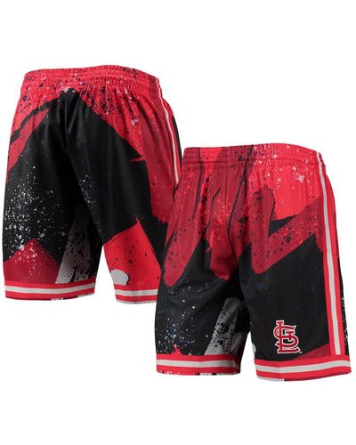 Mitchell & Ness St. Louis Cardinals Hyper Hoops Shorts - Red
