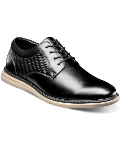 Nunn Bush Chase Plain Toe Oxford Shoes - Black