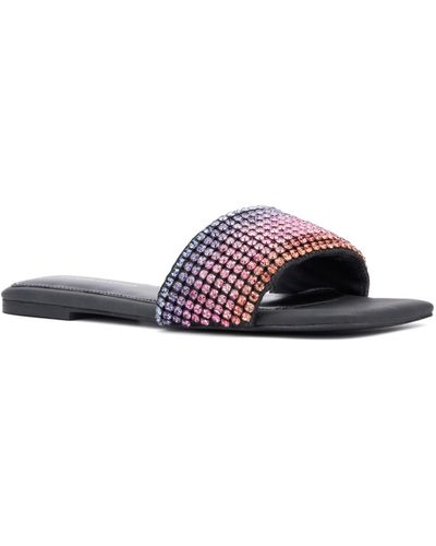 FASHION TO FIGURE Gia Wide Width Flats - Multicolor