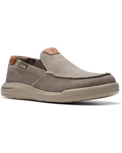 Clarks Collection Driftlite Step Slip On Shoes - Gray