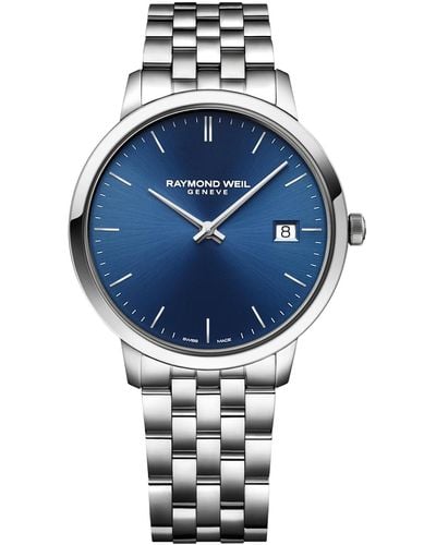 Raymond Weil Swiss Toccata Bracelet Watch 42mm - Blue