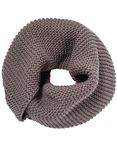 Mio Marino Cable Knit Infinity Circle Scarf - Gray