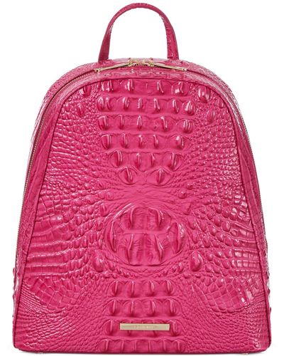 Brahmin Nola Leather Backpack - Pink
