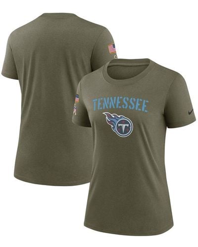 Women's Nike Brown New England Patriots 2023 Salute to Service Legend Performance T-Shirt Size: Medium