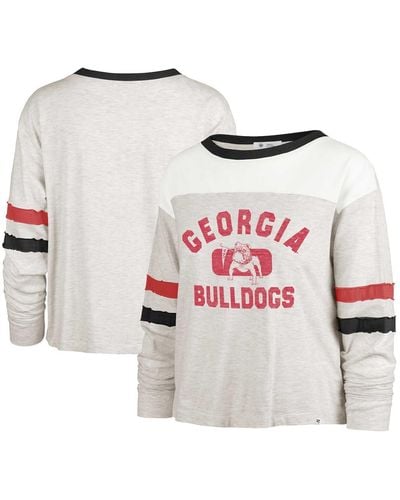 '47 Distressed Georgia Bulldogs Vault All Class Lena Long Sleeve T-shirt - Multicolor