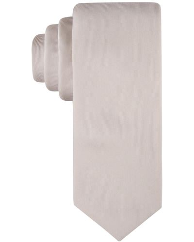 Calvin Klein Unison Solid Tie - White