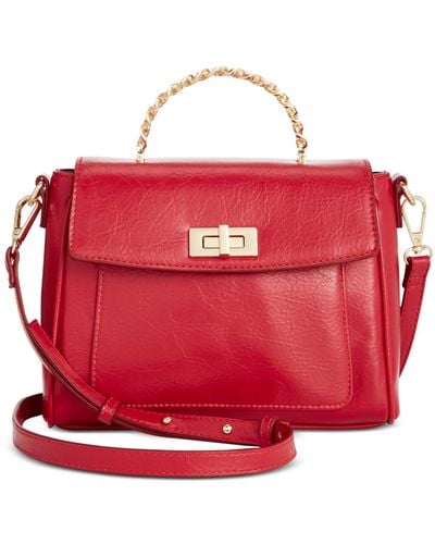 INC International Concepts Emiliee Mini Top Handle Handbag - Red