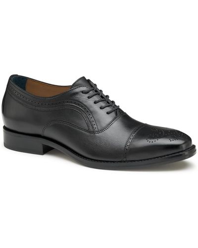 Johnston & Murphy Danridge Cap Toe Dress Shoes - Black