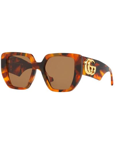 Gucci Geometric Sunglasses Black/Green (GG0956S 001)