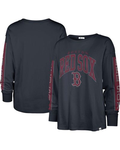 '47 Boston Red Sox Statement Long Sleeve T-shirt - Blue