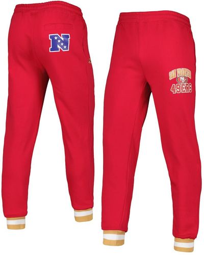 Starter San Francisco 49ers Blitz Fleece jogger Pants - Red