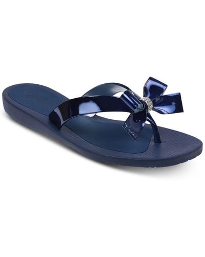 Guess Tutu Bow Flip Flops - Blue