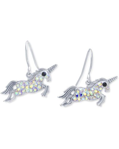 Giani Bernini Crystal Unicorn Drop Earrings - Multicolor