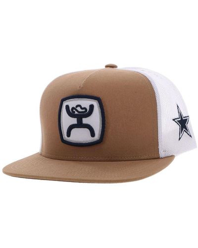 Hooey Black Dallas Cowboys Wordmark Rope Trucker Hat in Blue for Men