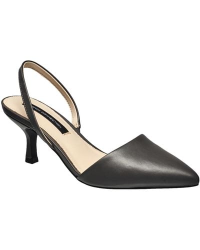 French Connection Slingback Pumps - Metallic