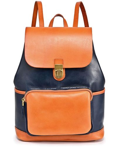 Old Trend Genuine Leather Out West Backpack - Orange