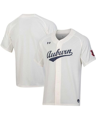 Under Armour Auburn Tigers Replica Baseball Jersey - White