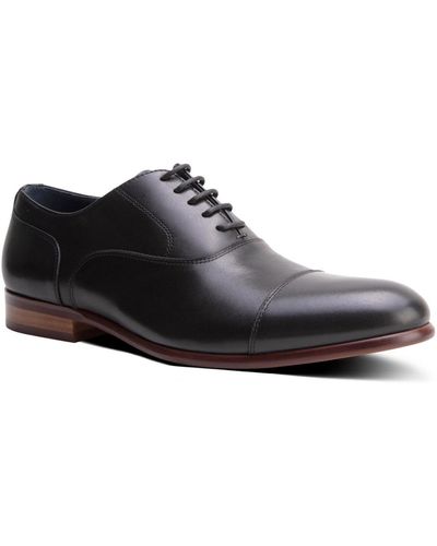Blake McKay Melvern Dress Lace-up Cap Toe Oxford Leather Shoes - Black