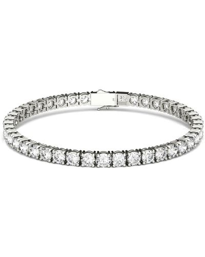 Charles & Colvard Moissanite Tennis Bracelet (9-7/8 Ct. T.w Diamond Equivalent - Metallic