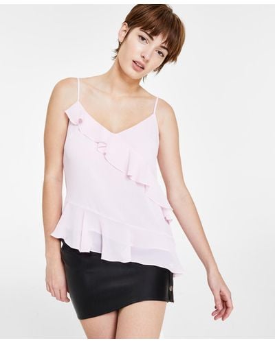 Bar III Scalloped Velvet Camisole, Created for Macy's - Macy's