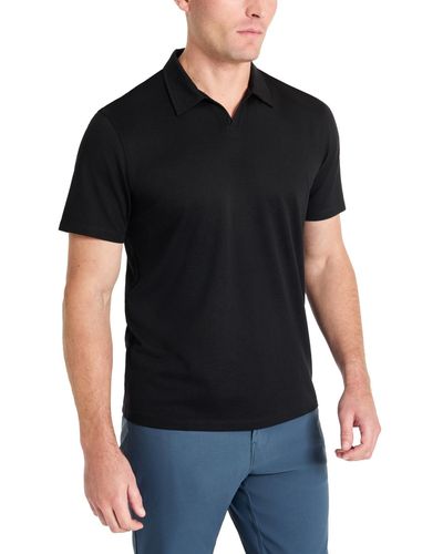 Kenneth Cole Johnny Collar Polo - Black