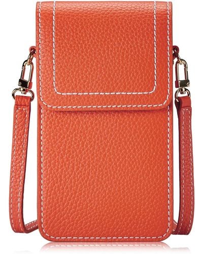 Gigi New York Lauren Saddle Bag - Red