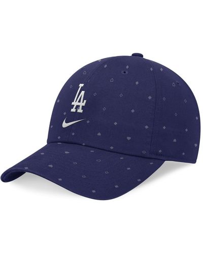 Nike Royal Los Angeles Dodgers Primetime Print Club Adjustable Hat - Blue